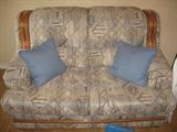 small sofa and matching chair