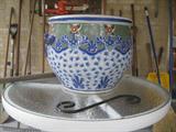 oriental fish bowl planter
