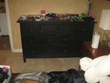 Black wooden dresser