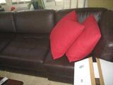 Brown sectional sofa