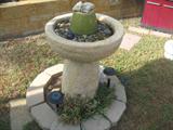Concrete fountain. All outdoor paving stones will be sold!