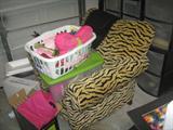 tiger striped chair