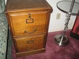 Oak file cabinet