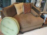 micro fiber sofa sectional, decorative pillows