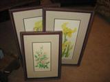 signed and framed art