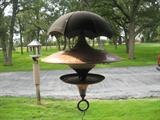 copper bird feeder