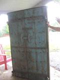 antique iron clad door