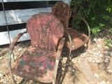 vintage metal outdoor chairs