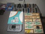 vintage fishing lures, pocket knives