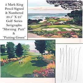 Art King Mark Golf Serigraphs