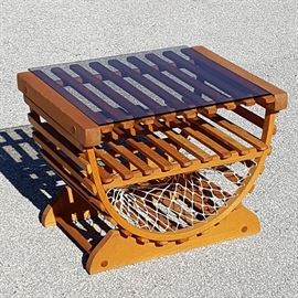 Furniture Mid Century Lobster Trap Style Occasional Table