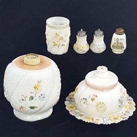 Glass EAPG Opaline Cosmos Etc