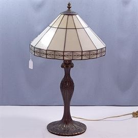 Lamp Stained Slag Panel Leaded Shade