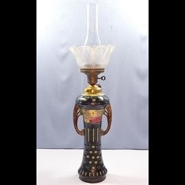 Lighting Majolia Base Lamp Two Handled Dots