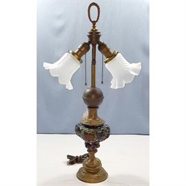 Lighting Majolia Base Lamp double Shades