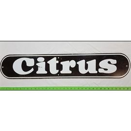 Msc Advertising Porcelain Sign Citrus