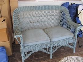 Antique wicker sofa