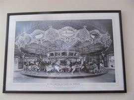 Glen Echo carousel framed print