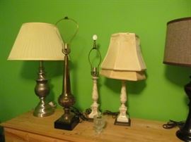 Stiffle lamp, porcelain bedroom lamps and more lamps!
