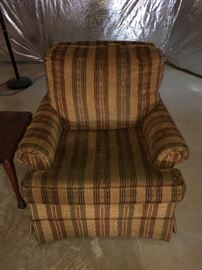 Henredon striped Chair 