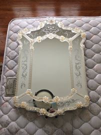 Venetian glass mirror 