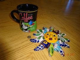 Cute vintage Mickey Mouse coffee mug and vintage decor piece