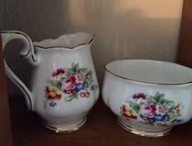 Vintage Sugar & Creamer