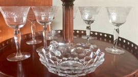 Fostoria Cube & Laurel Pieces