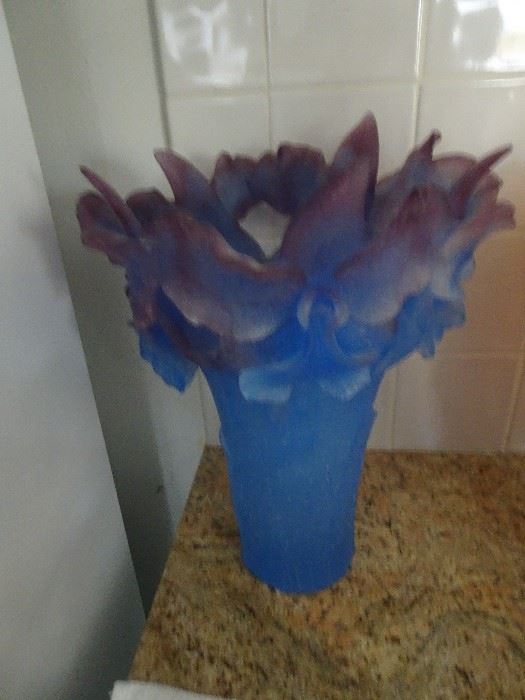 Daum Pate de Vere Glass Vase