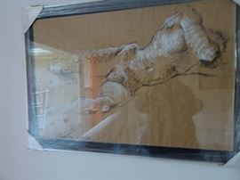 Charcoal Nude signed Charles