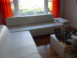 Moroso Leather Sofa designed by Patricia Urquida - Two piece sectional