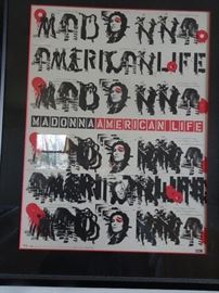 Autographed Madonna American Life Poster - one of pair