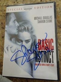 Basic Instinct DVD signed by Sharon Stone
