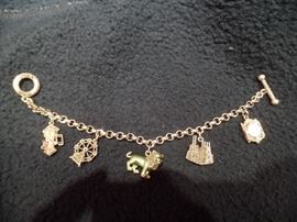 Chicago themed charm bracelet 