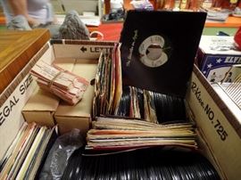 Hundreds of 45's