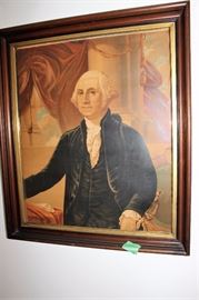 George Washington Portrait - we also have Martha Washington!  Both will be reduced in price at next sale.