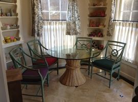 McGuire Wheat Sheaf table and chairs