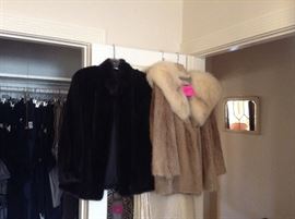 Marshall Fields Mink (black), Bonnie Cashin Fox Fur