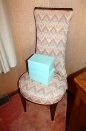 One of 6 highback dining chairs (Tiffany boxes sold)
