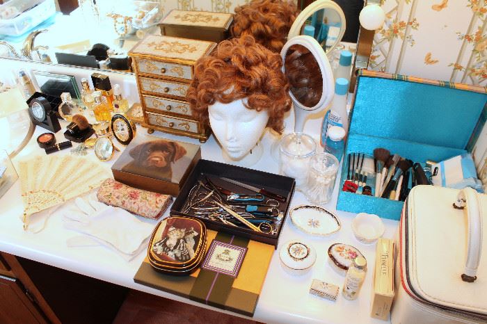 Perfume and a few other items sold - jewelry box, wig, and other items still available