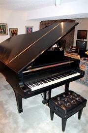 1977 Yamaha C7 grand piano - One owner - excellent condition. Looks and sounds marvelous! 7'4"L x 5'1"W x 3'4"H - weight 902 lbs. 