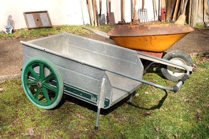 Garden cart and wheelbarrow