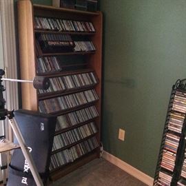 Eclectic selection of music CDs and cassettes
