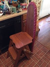 Ironing board/step stool/chair