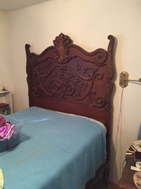 Massive headboard for full-size bed