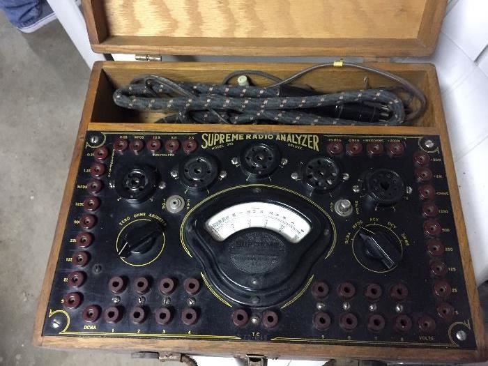 Radio tube tester kit