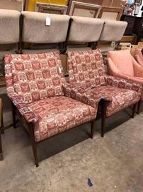 Many great chair pairs and singles for reupholstery