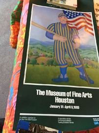 The Museum of Fine arts Houston Poster 1989