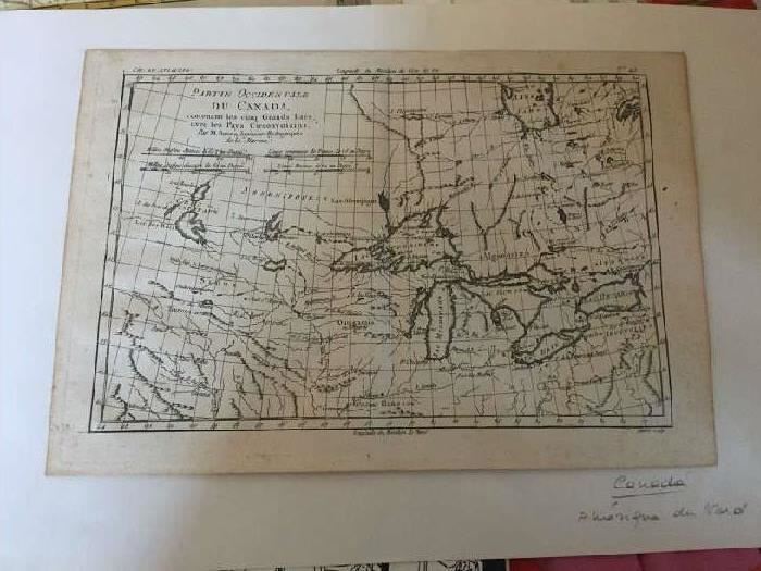 Partie Occidentale Du Canada Antique Map