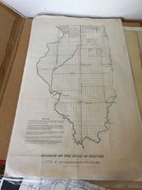 Diagram of the State of Illinois No. 2A Map 1838